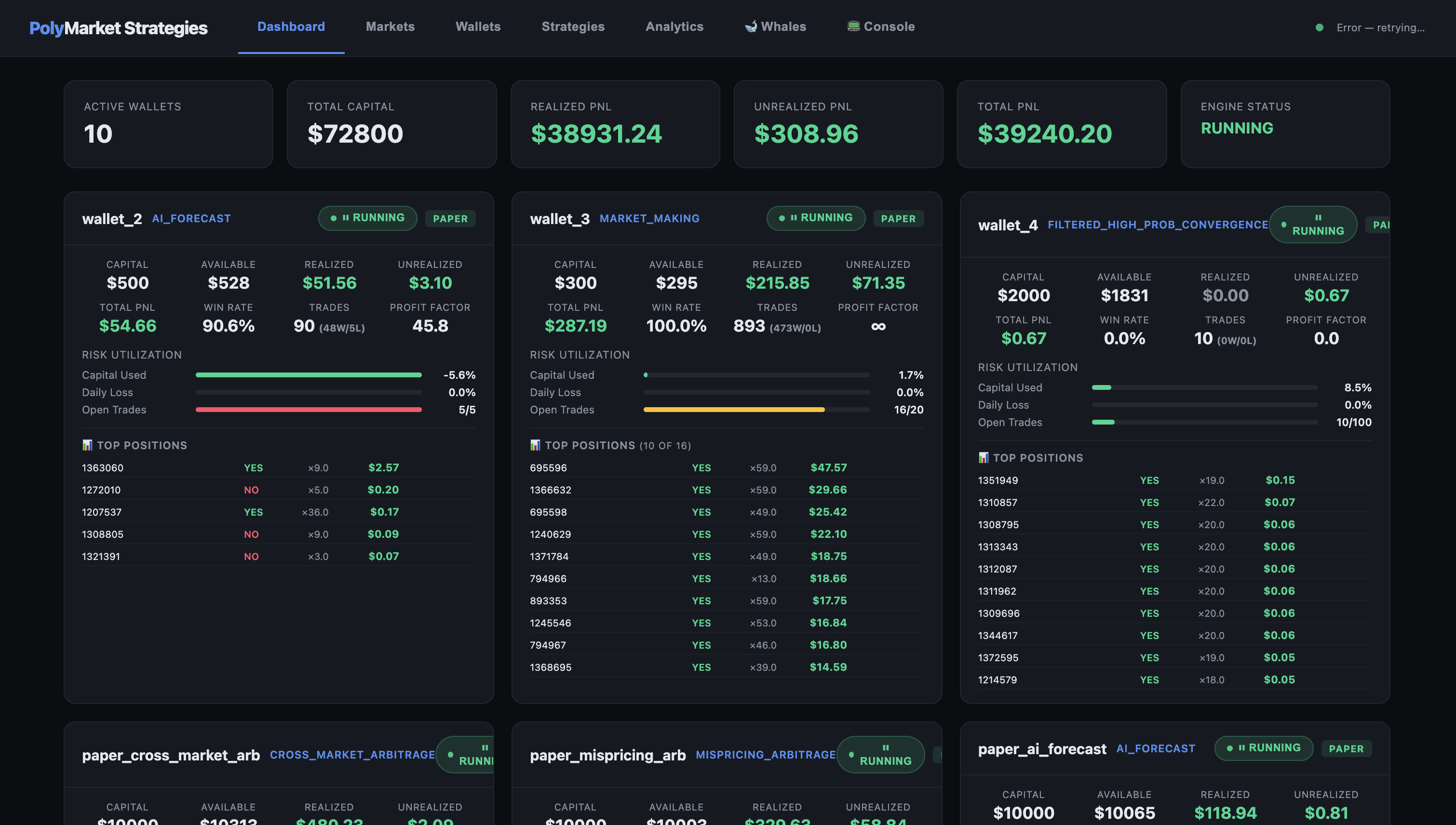 Polymarket Bot Builder SaaS screenshot 1